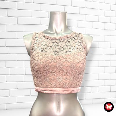 **HOY** Crop top de noche de encaje FÓRMULA JOVEN Talla 36