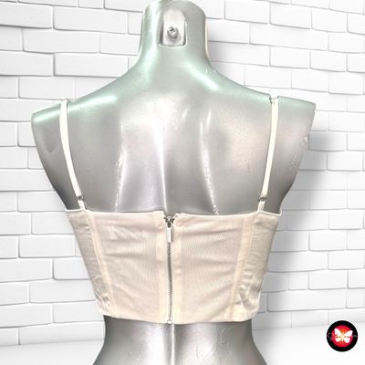 **HOY** Blusa cropped tipo corsé BERSHKA Talla S