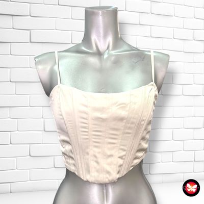 **HOY** Blusa cropped tipo corsé BERSHKA Talla S