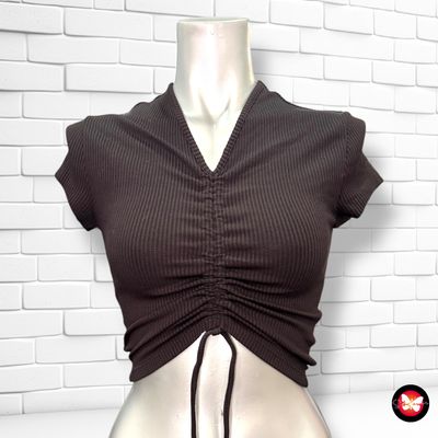 **HOY** Camiseta canalé DIVIDED Talla XS