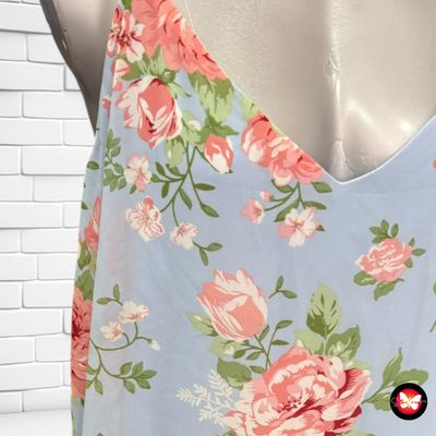 **HOY** Blusa de tirantes estampado &quot;rosas&quot; VILA Talla 46