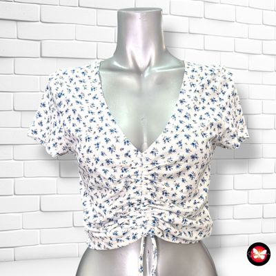 **HOY** Camiseta canalé de florecitas SHEIN Talla S