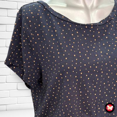 **HOY** Vestido de manga corta de lunares Talla M/L