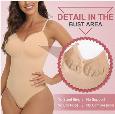 **HOY** Body Moldeador Reductor Mujer Tanga Sin Costuras para Mujer · Talla L/XL