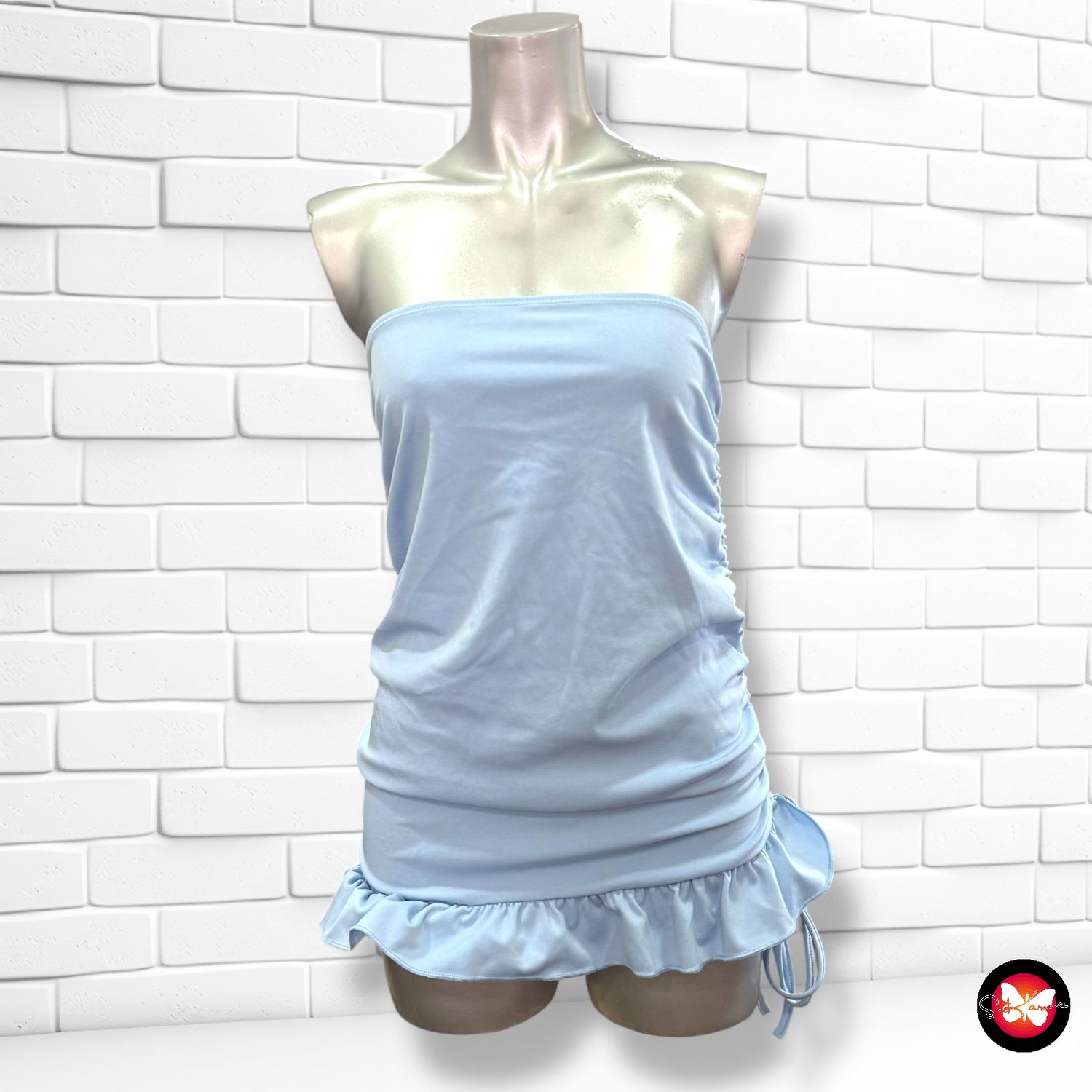 Top palabra de honor con drapeado Talla M