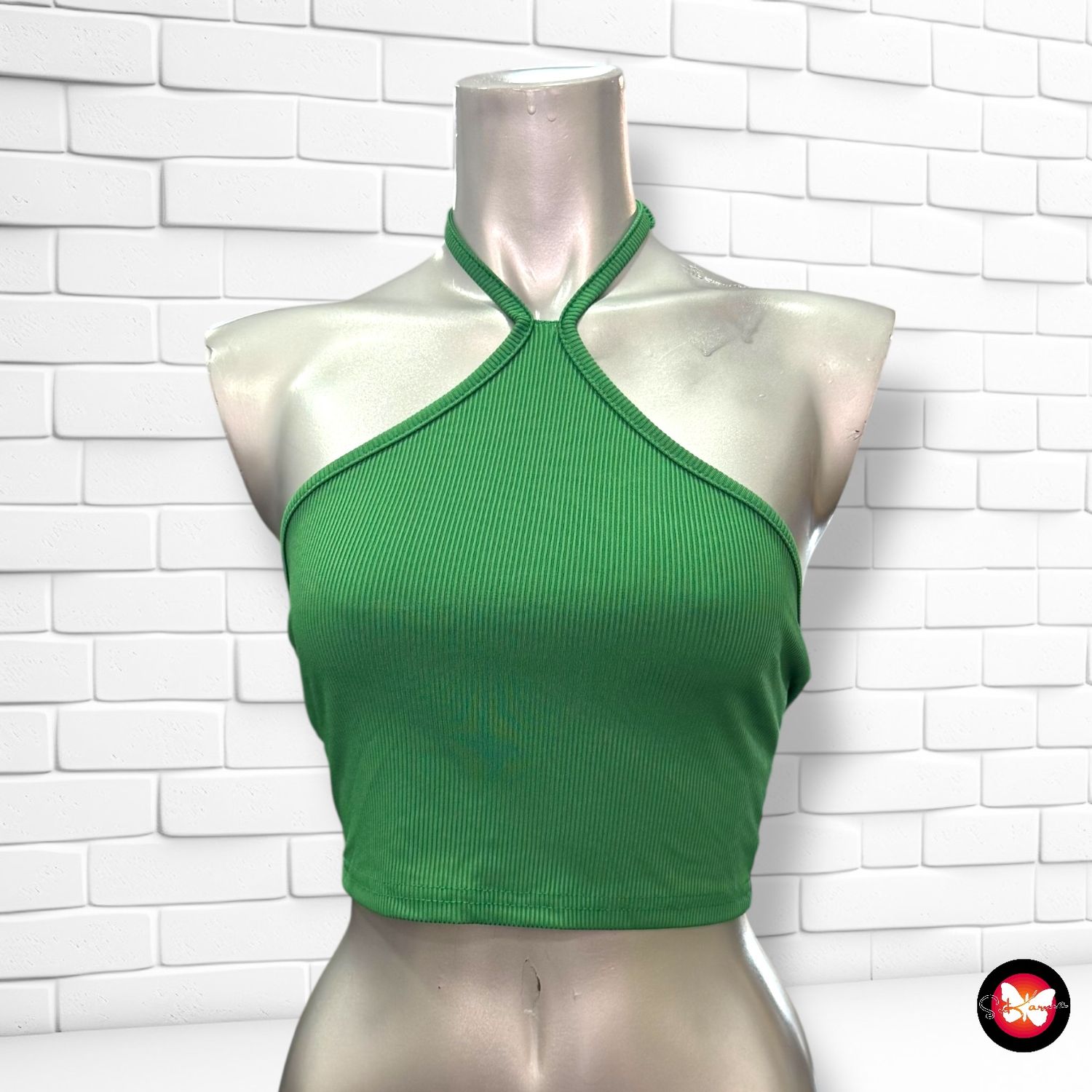 Crop top canalé SHEIN Talla XS