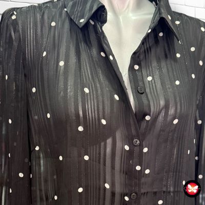 Camisa de noche de lunares con brillo VILA Talla 40