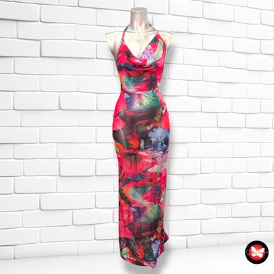 Vestido largo traslúcido Talla S