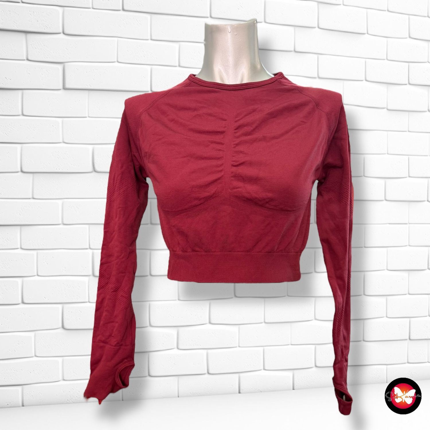 Camiseta deportiva cropped Talla M