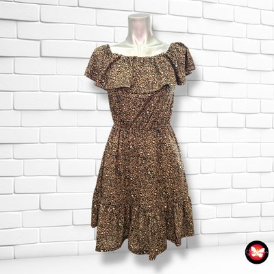 Vestido animal print escote barco ASOS Talla 38