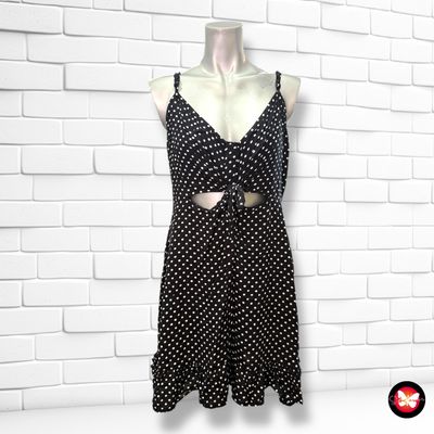 **HOY** Vestido cut-out de lunares PLAYA Talla L
