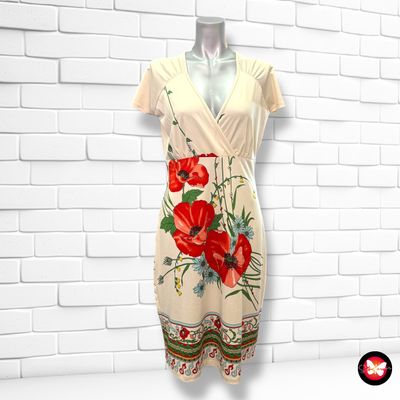 **HOY** Vestido de manga corta y escote cruzado Talla M/L