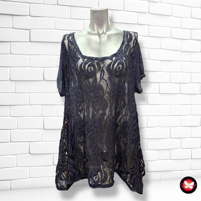 **HOY** Blusa con frente de encaje Talla XL