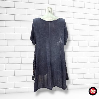 **HOY** Blusa con frente de encaje Talla XL