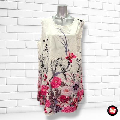 **HOY** Blusa sin mangas de flores Talla 2XL