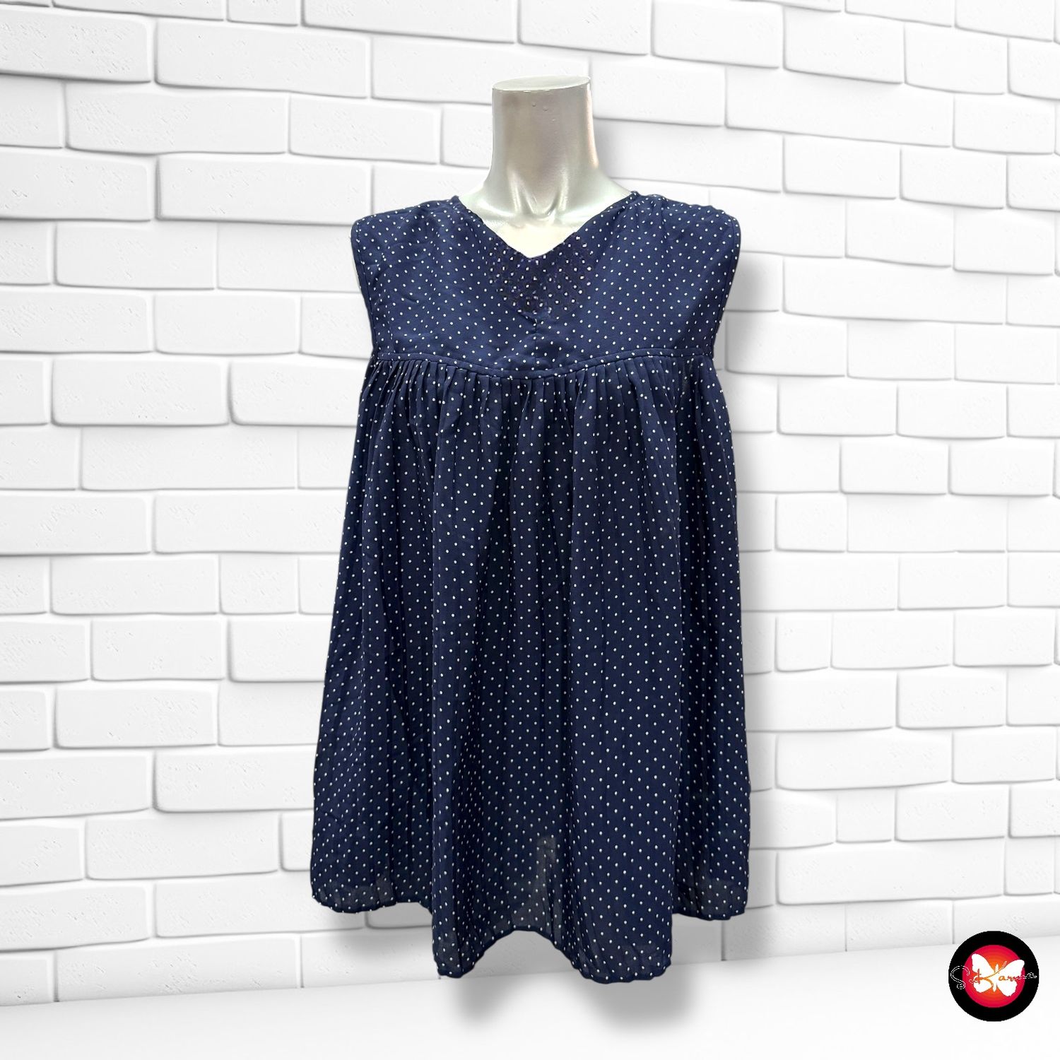 Blusa sin mangas de lunares TU Talla 42 (14UK) (grande)