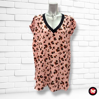 **HOY** Blusa de manga corta animal print Talla XXL