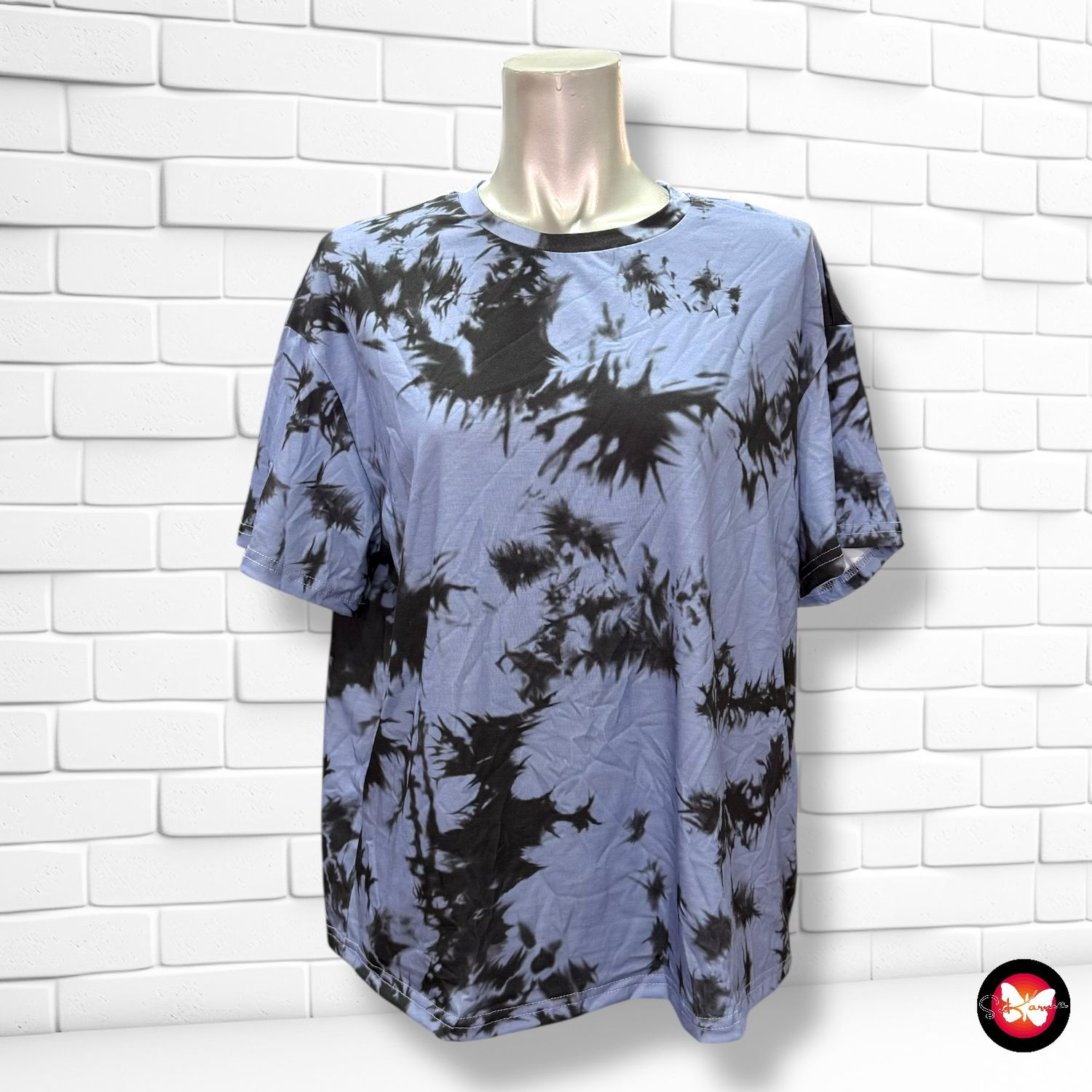 Camiseta de manga corta tie-dye SHEIN Talla 12-13 años (muy grande)