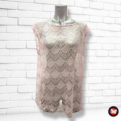 **HOY** Blusa traslúcida de encaje REDHERRING Talla 44 (16UK)