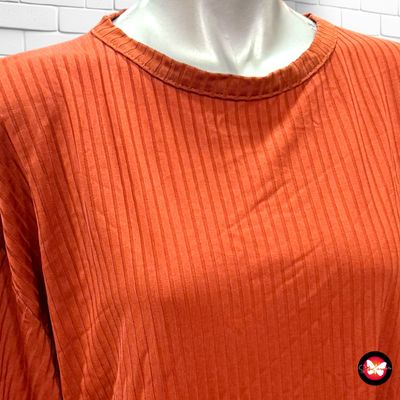**HOY** Camiseta de manga corta canalé BOOHOO Talla 42 (muy grande)