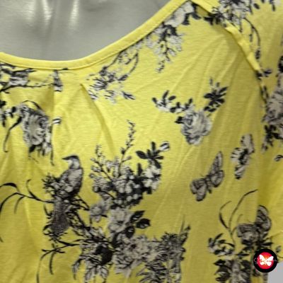 **HOY** Camiseta de manga corta de florecitas M&amp;CO Talla 46 (18UK)