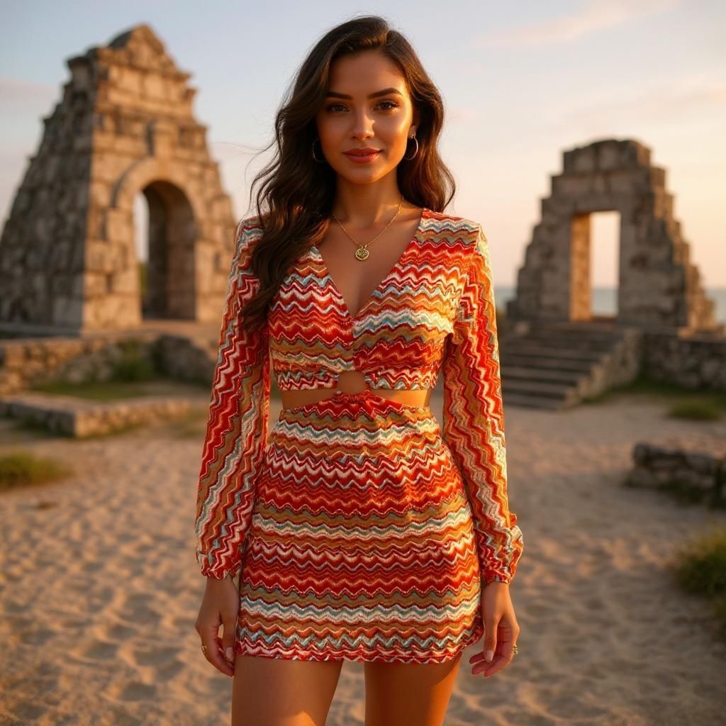 Vestido cut-out de manga larga SHEIN Talla XS