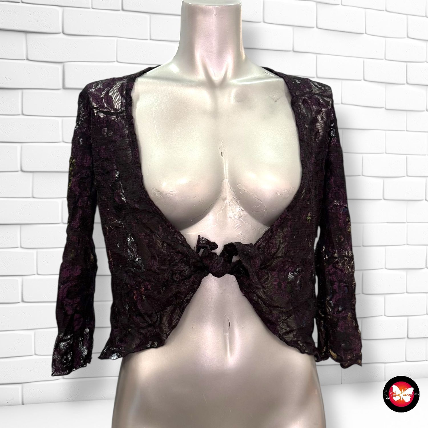Chaqueta torera de encaje Talla M