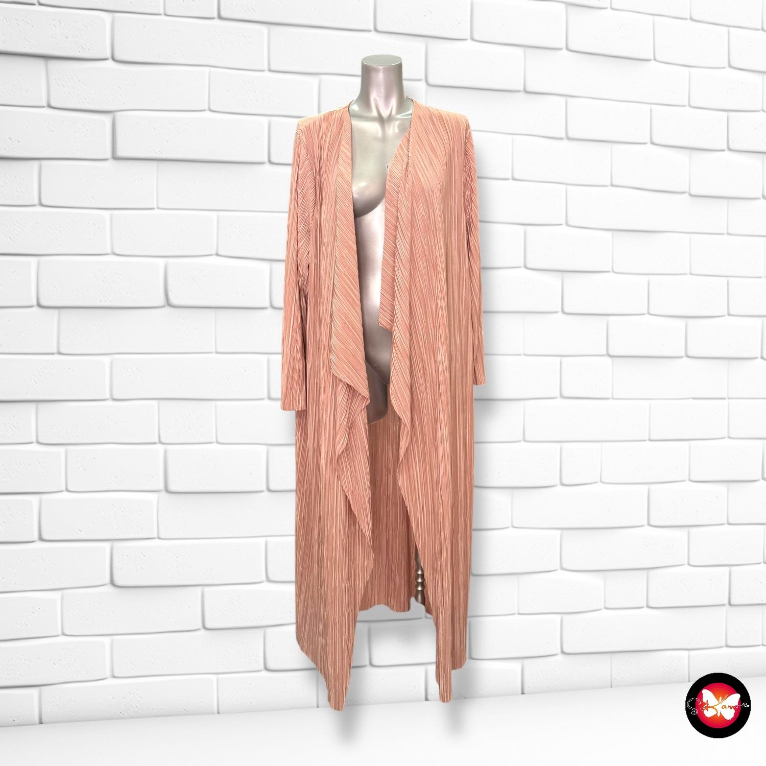 **HOY** Chaqueta larga plisada ATMOSPHERE Talla 44 (grande)