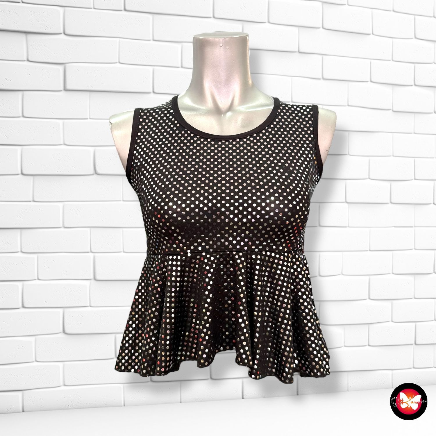 Blusa de noche con brillo Talla 11-12 AÑOS