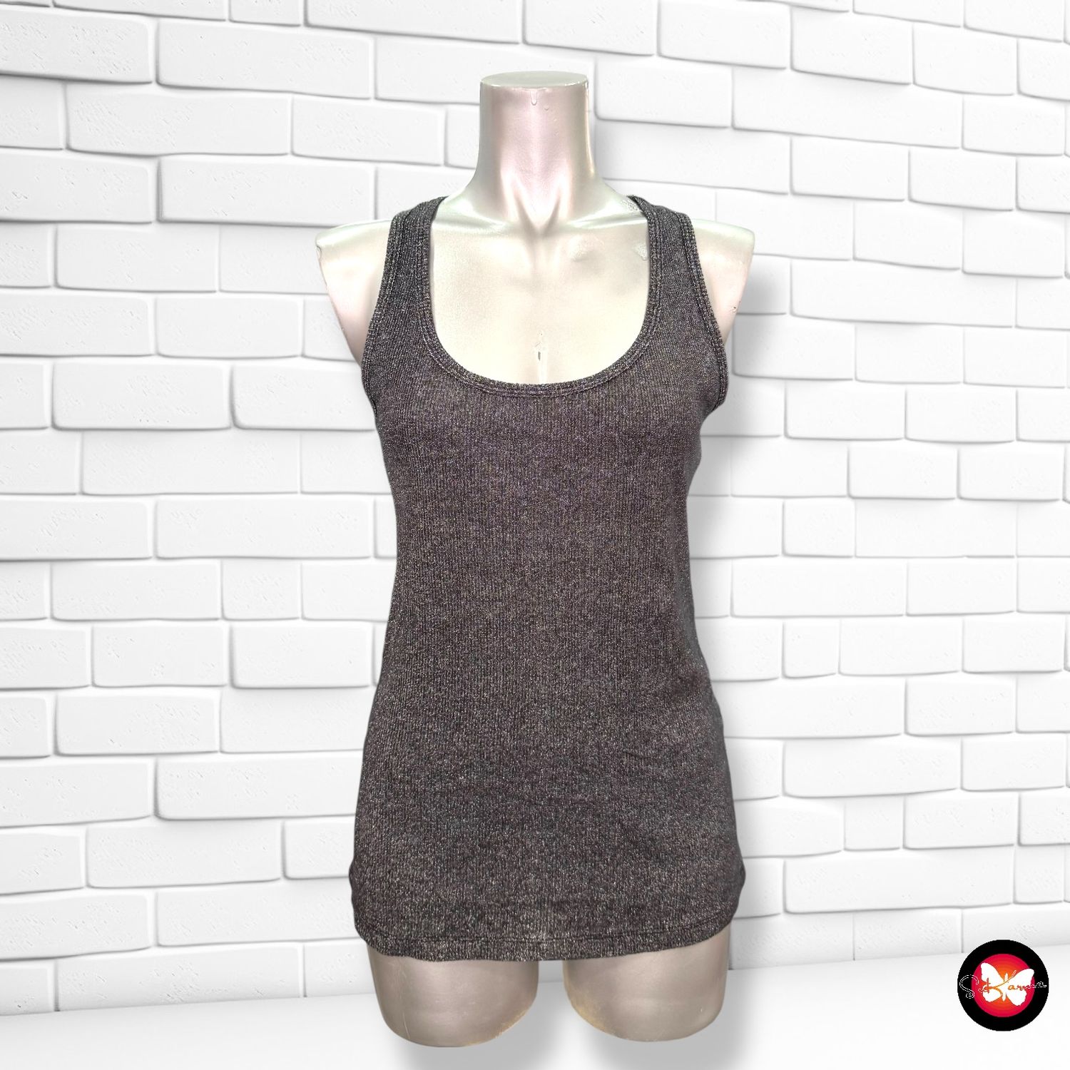 Camiseta de tirantes con lurex STRADIVARIUS Talla M