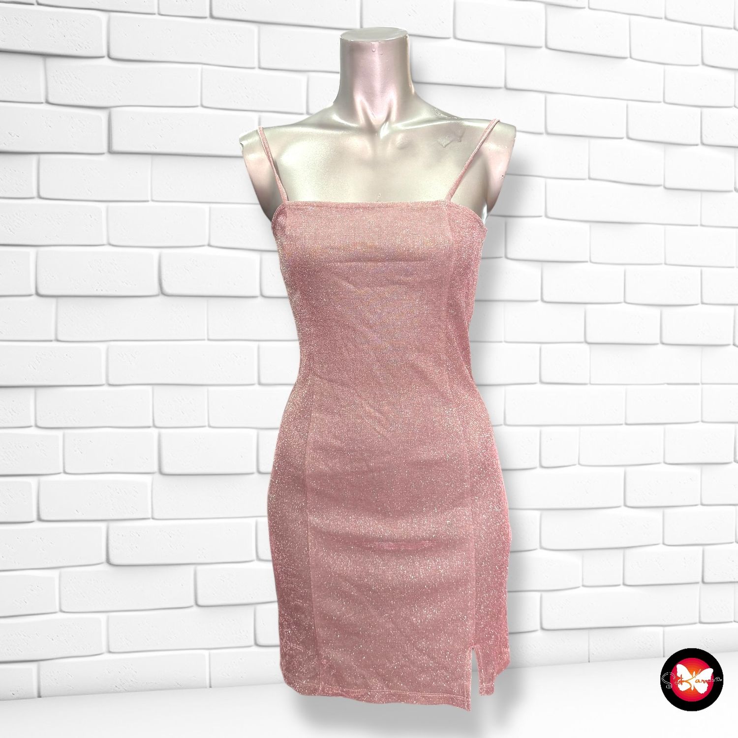 Vestido de noche de lurex DIVIDED Talla XS