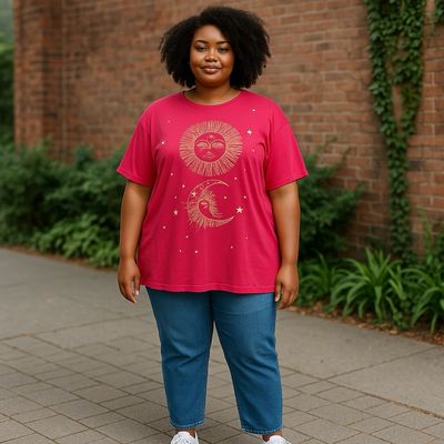 Blusa de manga corta traslúcida SHEIN CURVE Talla 2XL