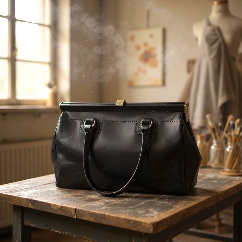 Bolso vintage tipo maletín de médico