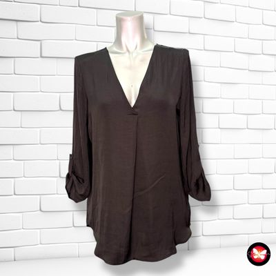 Blusa de media manga satinada STRADIVARIUS Talla M