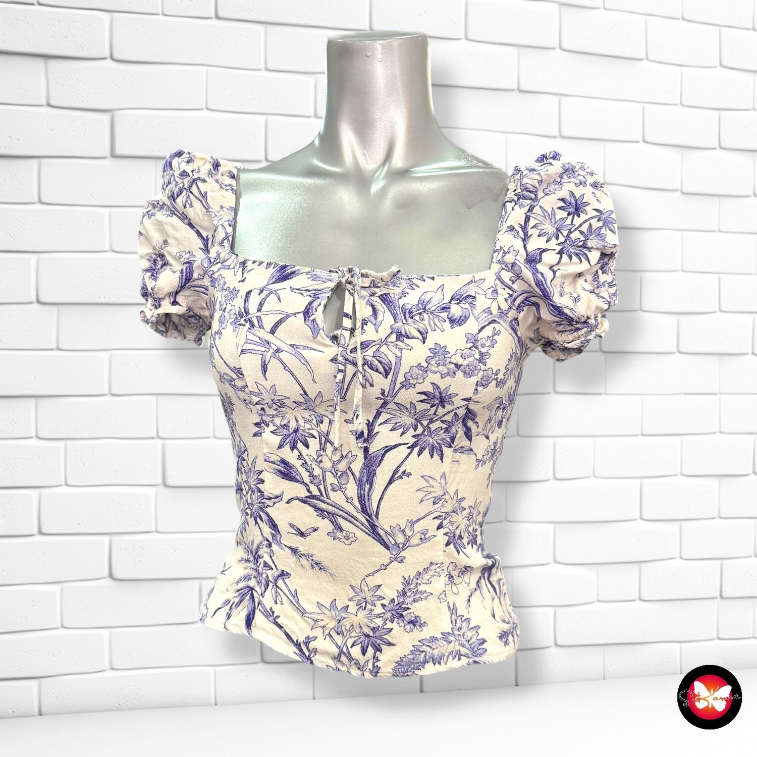 Blusa escote barco H&amp;M Talla XS
