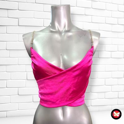 Blusa cropped de noche SHEIN Talla L