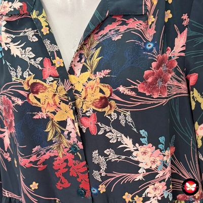 Vestido camisero de flores VINTAGE LOVE Talla S