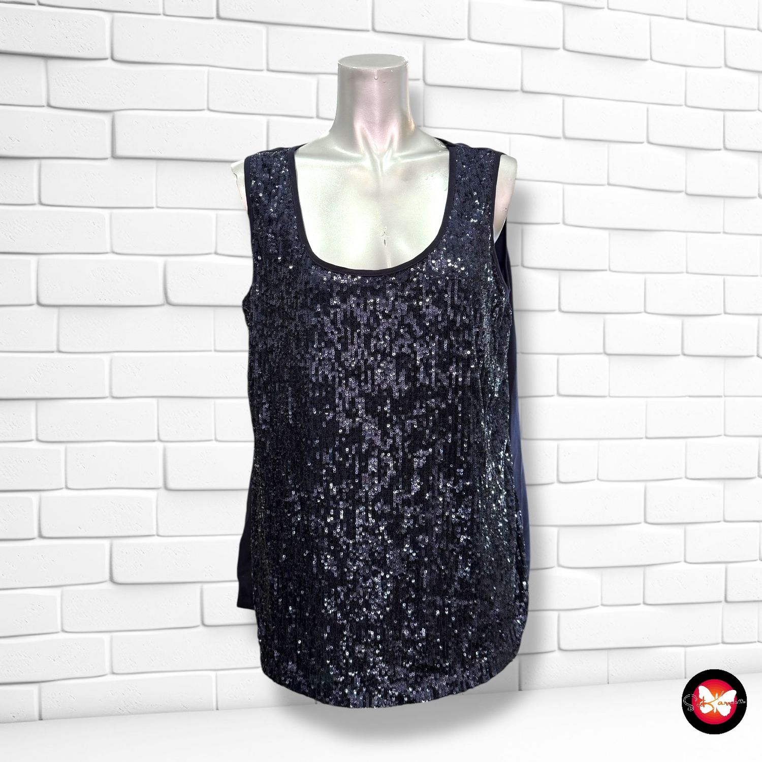 Blusa de noche con lentejuelas Talla L/XL