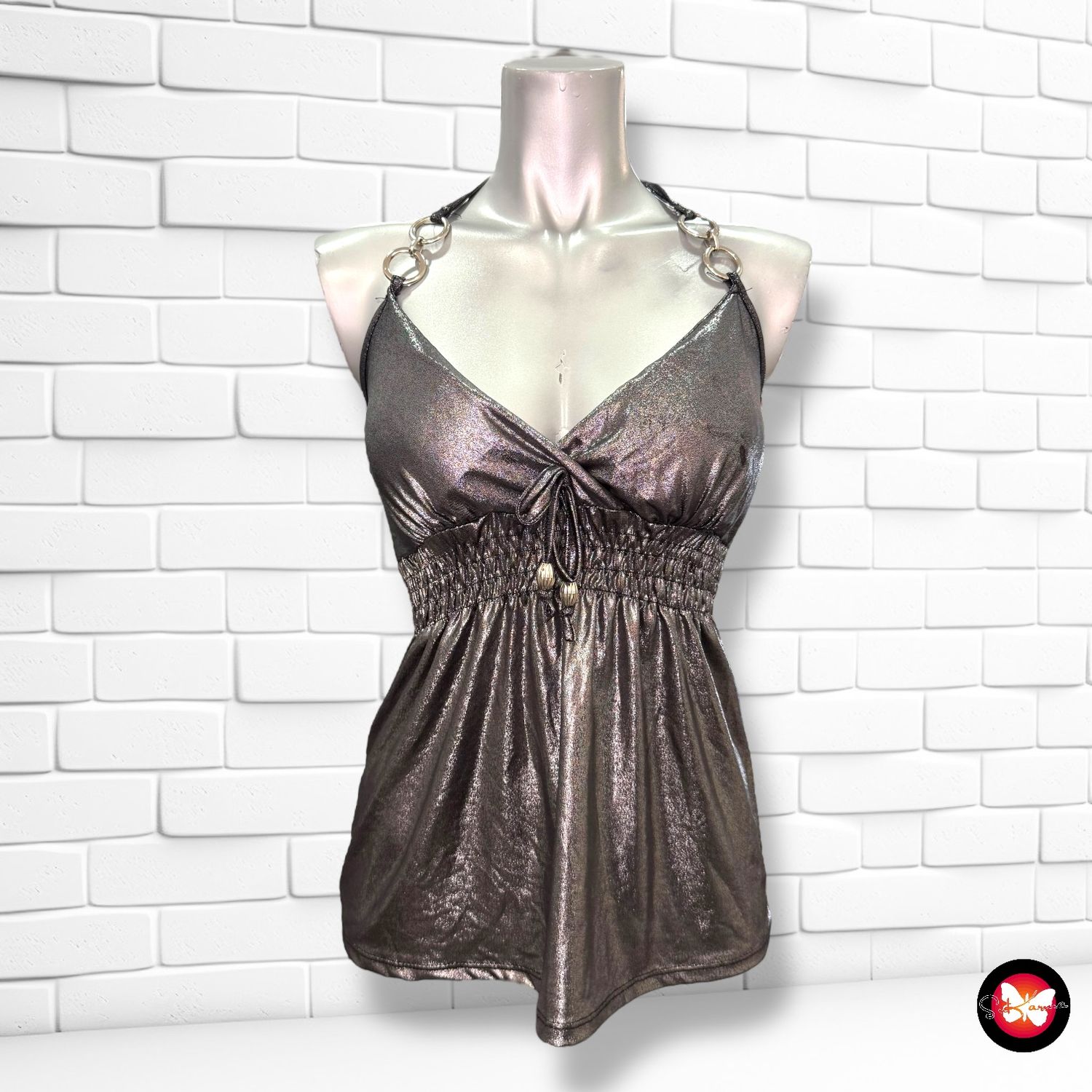 Blusa de noche halter Talla S/M