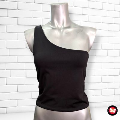 **HOY** Blusa cropped asimétrica STRADIVARIUS Talla L (pequeña)