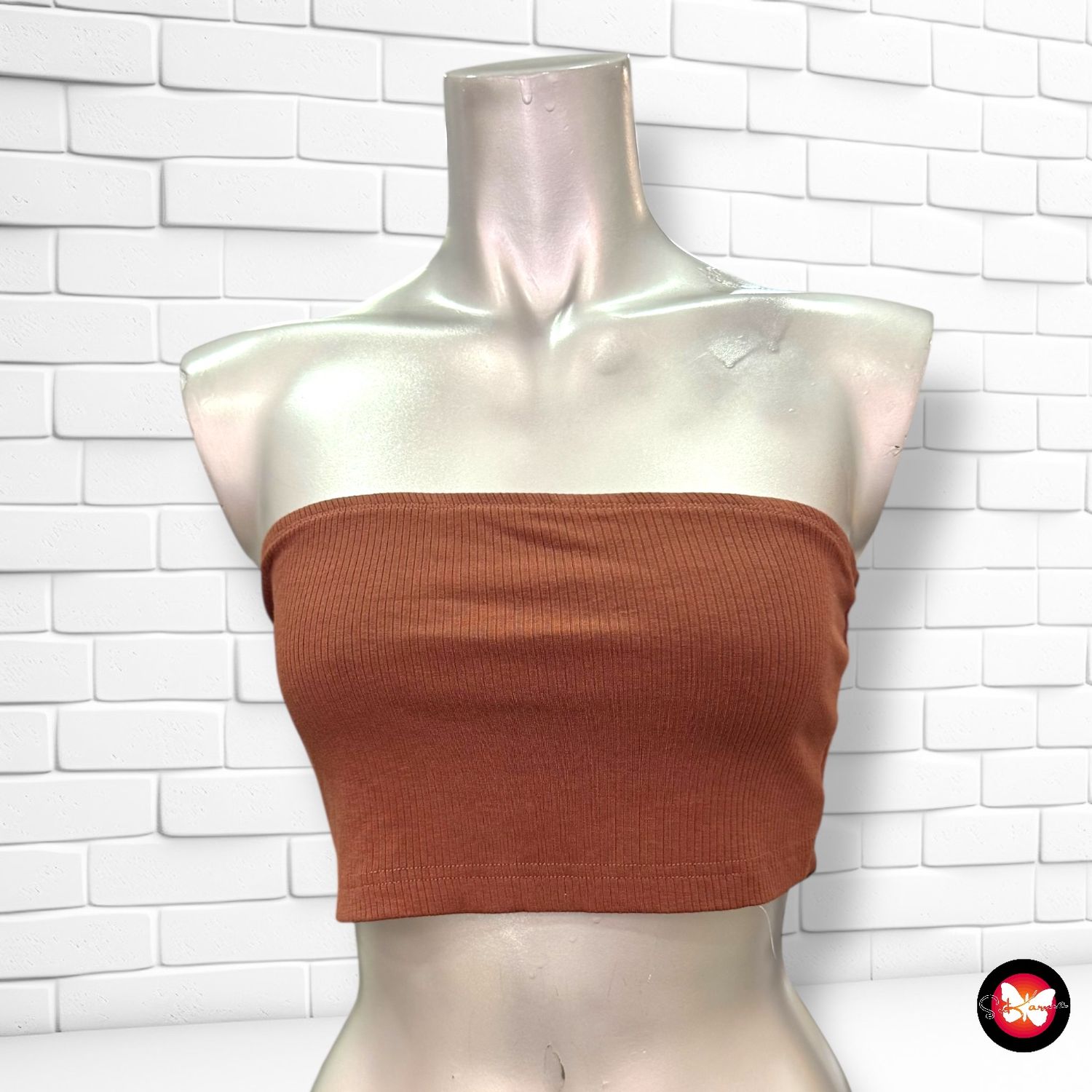 Crop top canalé SHEIN Talla M
