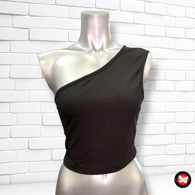 **HOY** Blusa cropped asimétrica con espalda abierta SHEIN Talla S