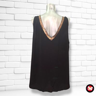 **HOY** Blusa de tirantes con lentejuelas LOVE&amp;ROSES Talla 46
