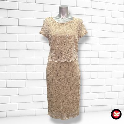 **HOY** Vestido de noche de encaje con lentejuelas YESSICA Talla 38