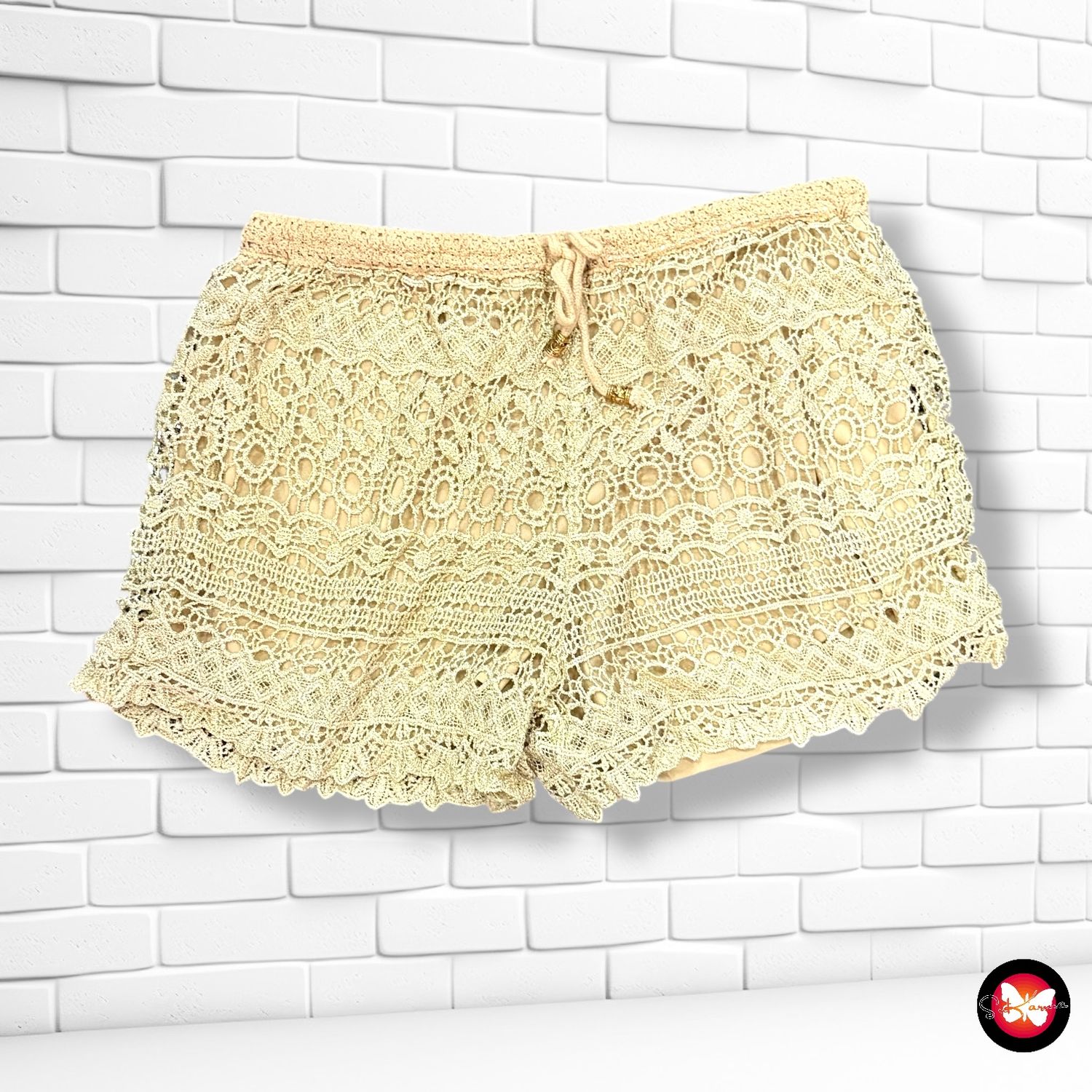 Short de ganchillo con lurex Talla S/M