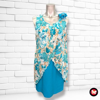 **HOY** Vestido sin mangas con aplique flor Talla S