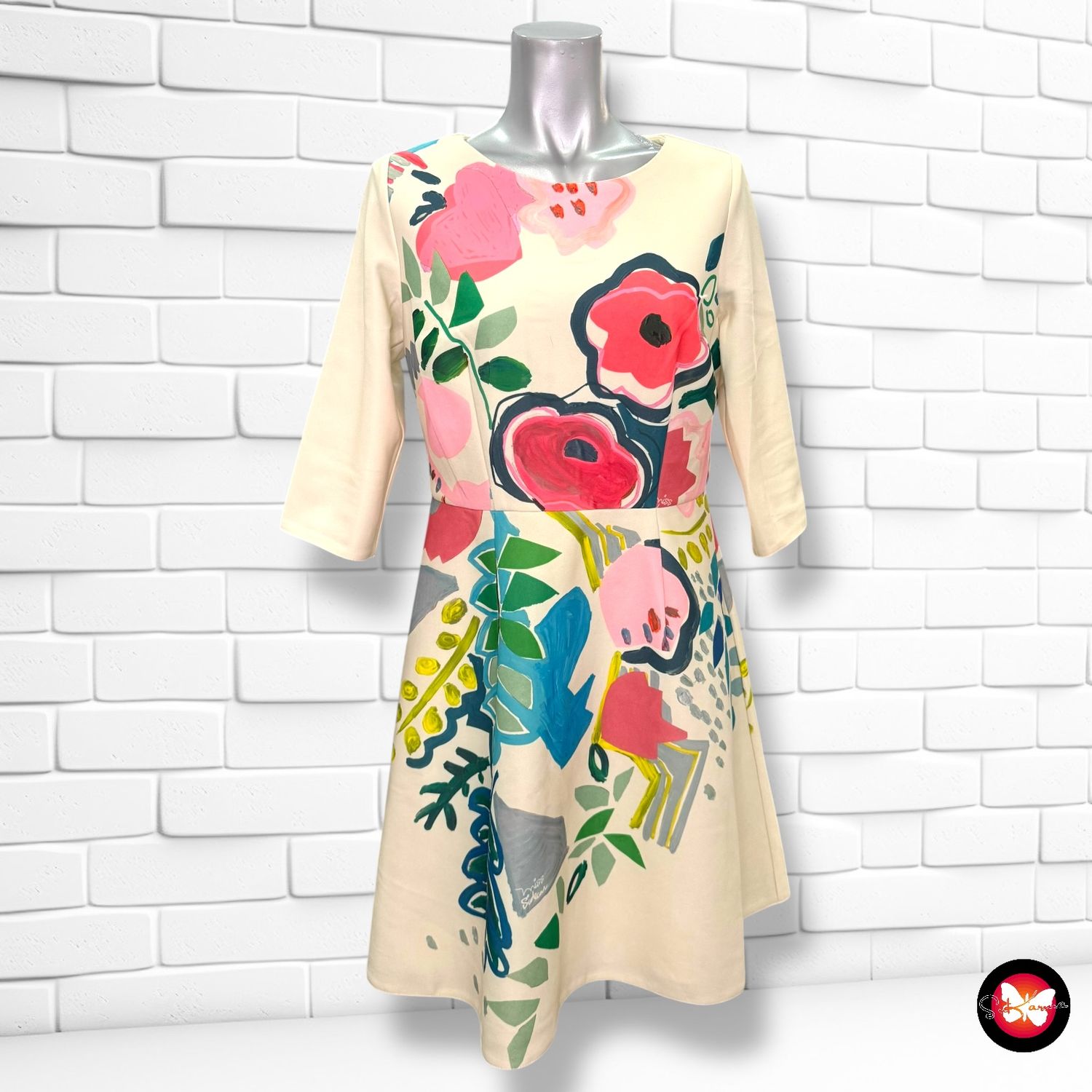 Vestido de media manga de entretiempo MISS SIDECAR Talla M