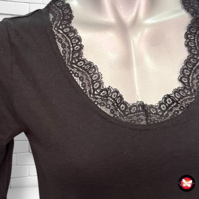 **HOY** Camiseta de media manga con encaje Talla S