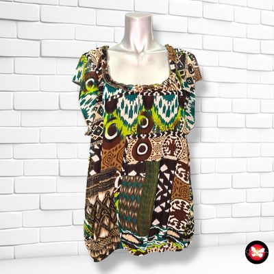 **HOY** Blusa de manga corta estampada Talla XXL
