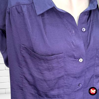 **HOY** Camisa de manga corta satinada INEXTENSO Talla 42